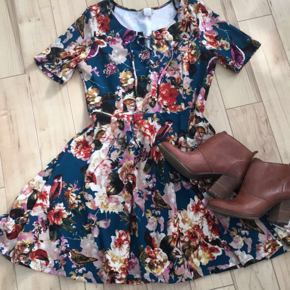 Fall print dress